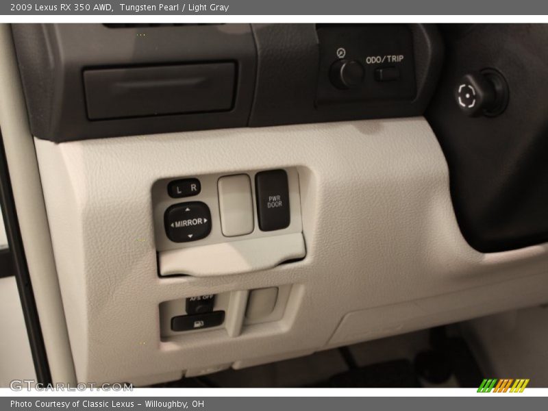 Tungsten Pearl / Light Gray 2009 Lexus RX 350 AWD