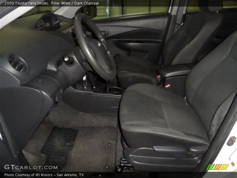 Polar White / Dark Charcoal 2009 Toyota Yaris Sedan
