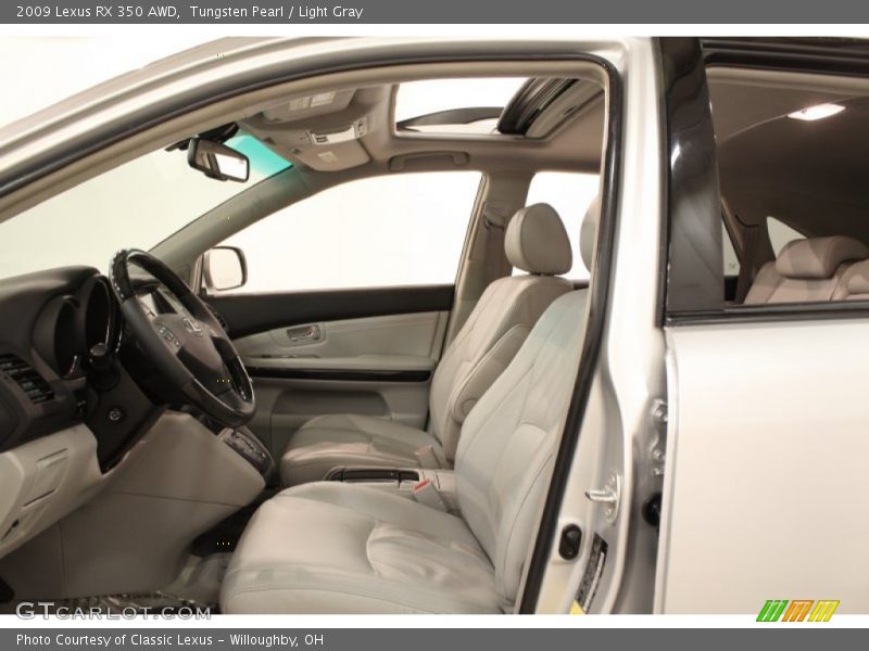 Tungsten Pearl / Light Gray 2009 Lexus RX 350 AWD