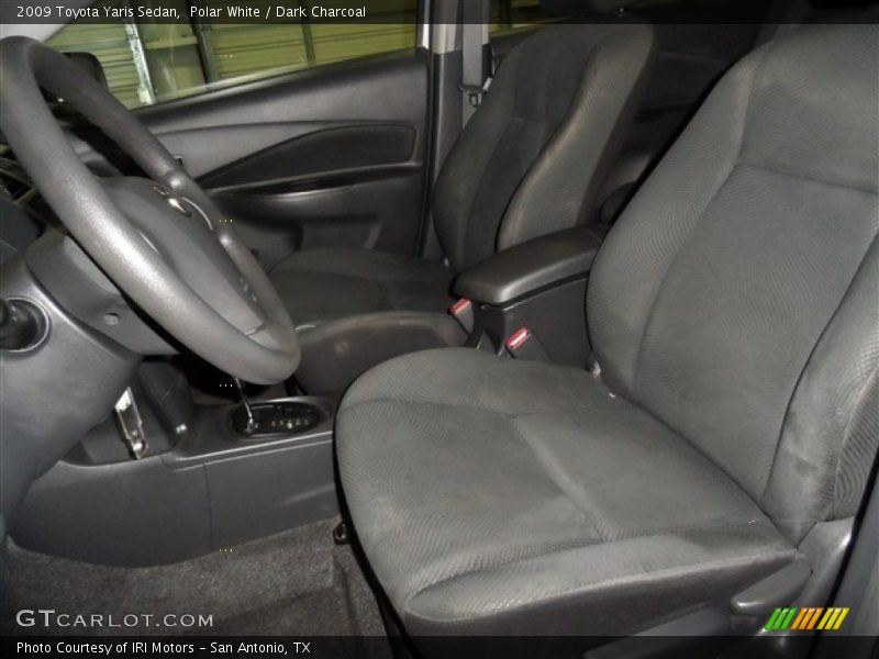 Polar White / Dark Charcoal 2009 Toyota Yaris Sedan