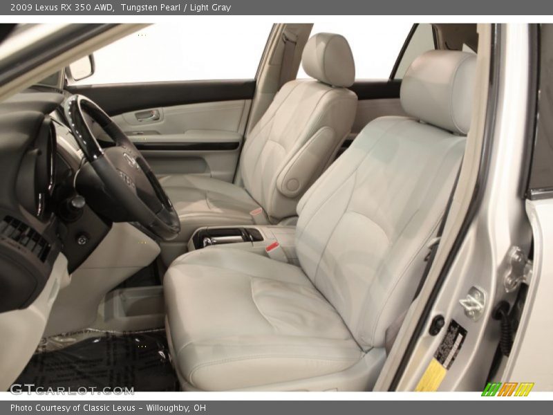 Tungsten Pearl / Light Gray 2009 Lexus RX 350 AWD