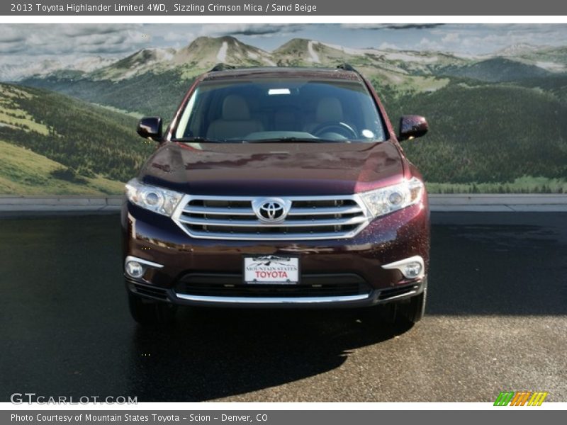 Sizzling Crimson Mica / Sand Beige 2013 Toyota Highlander Limited 4WD