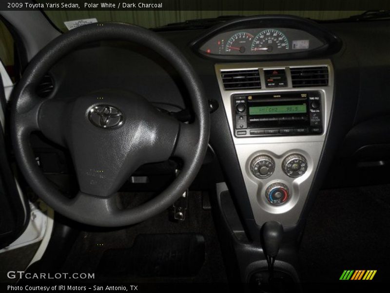 Polar White / Dark Charcoal 2009 Toyota Yaris Sedan