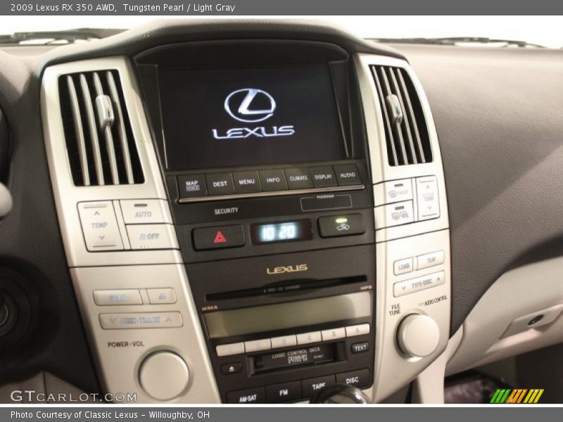 Tungsten Pearl / Light Gray 2009 Lexus RX 350 AWD