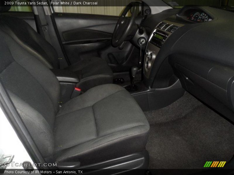 Polar White / Dark Charcoal 2009 Toyota Yaris Sedan