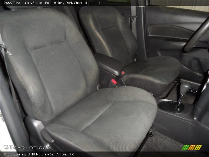 Polar White / Dark Charcoal 2009 Toyota Yaris Sedan