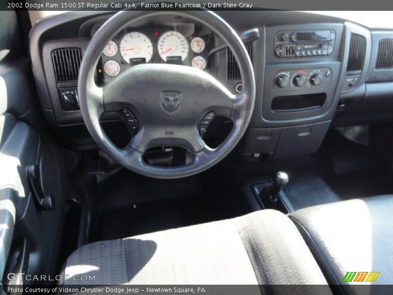 Patriot Blue Pearlcoat / Dark Slate Gray 2002 Dodge Ram 1500 ST Regular Cab 4x4