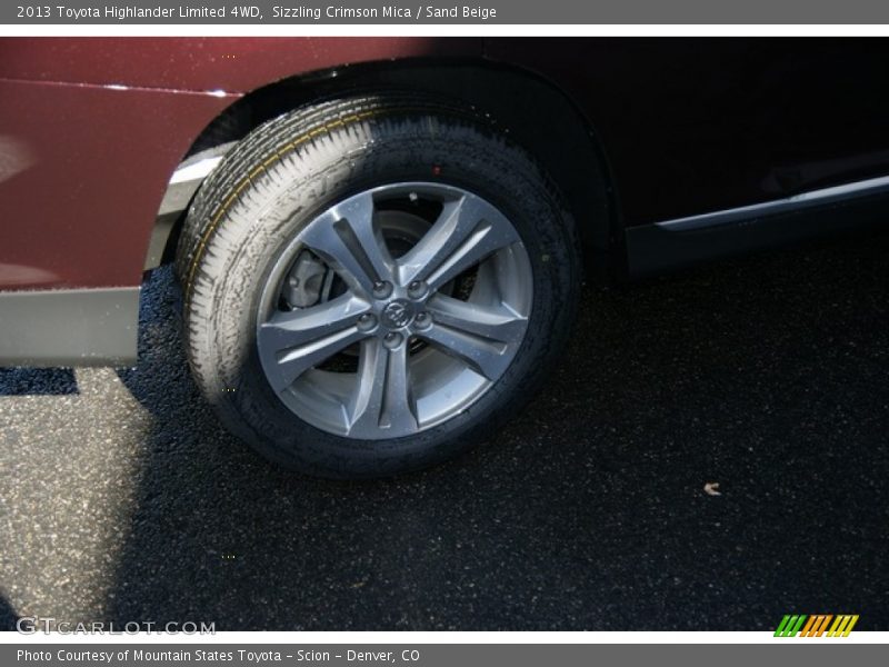Sizzling Crimson Mica / Sand Beige 2013 Toyota Highlander Limited 4WD