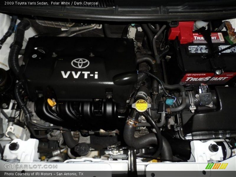 Polar White / Dark Charcoal 2009 Toyota Yaris Sedan