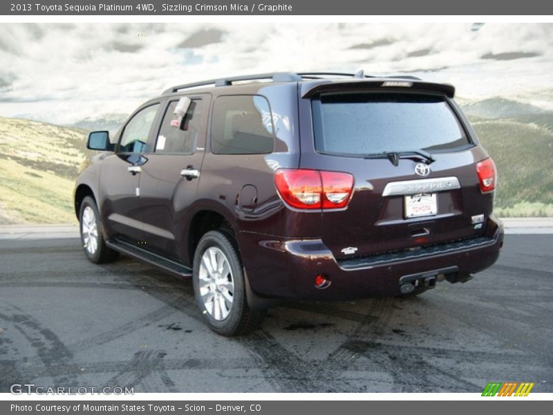 Sizzling Crimson Mica / Graphite 2013 Toyota Sequoia Platinum 4WD