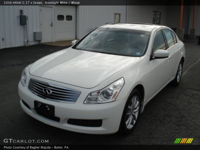 Moonlight White / Wheat 2009 Infiniti G 37 x Sedan
