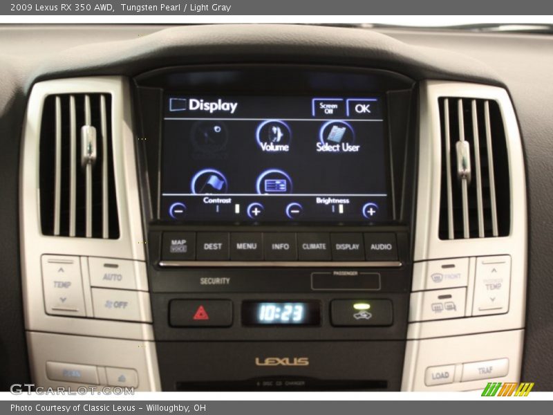 Tungsten Pearl / Light Gray 2009 Lexus RX 350 AWD