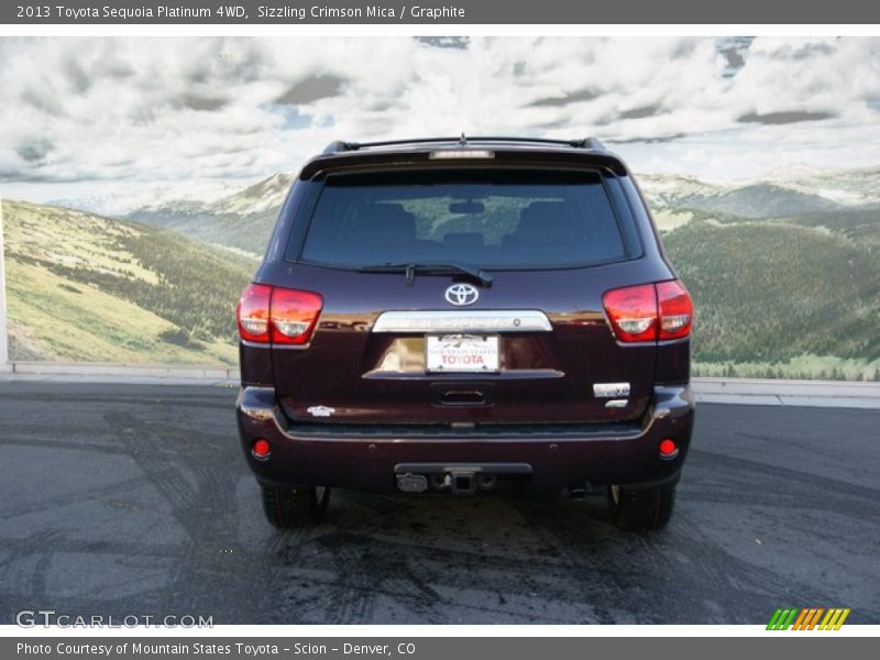 Sizzling Crimson Mica / Graphite 2013 Toyota Sequoia Platinum 4WD