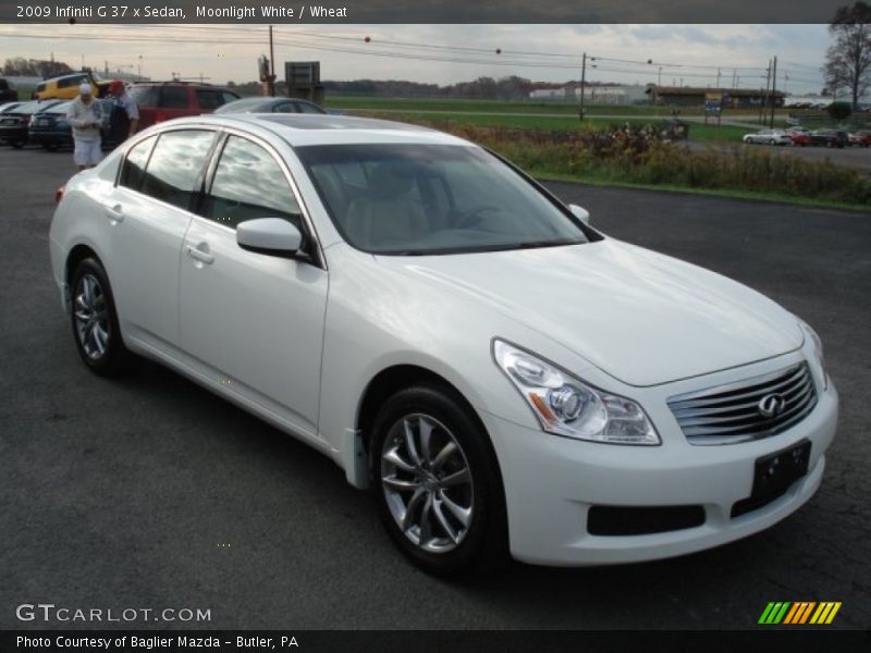 Moonlight White / Wheat 2009 Infiniti G 37 x Sedan