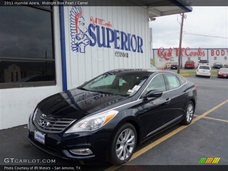 Midnight Blue Pearl / Camel 2013 Hyundai Azera