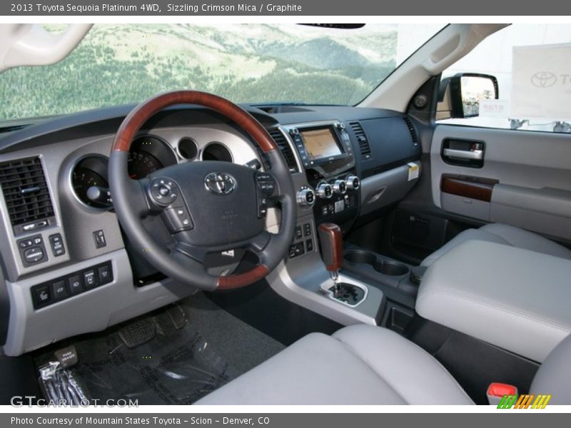 Graphite Interior - 2013 Sequoia Platinum 4WD 