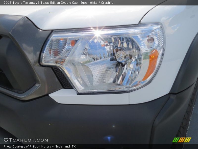 Super White / Graphite 2013 Toyota Tacoma V6 Texas Edition Double Cab