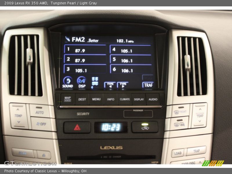 Tungsten Pearl / Light Gray 2009 Lexus RX 350 AWD