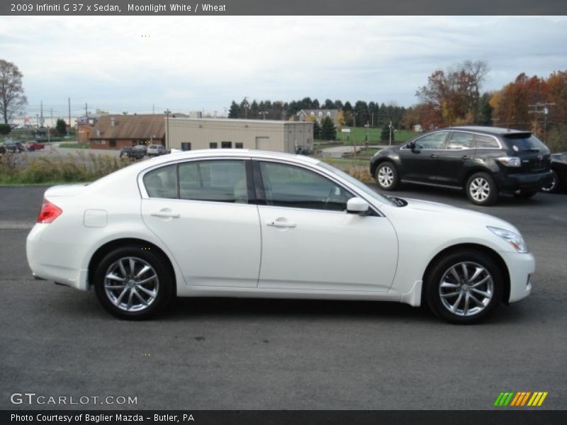 Moonlight White / Wheat 2009 Infiniti G 37 x Sedan