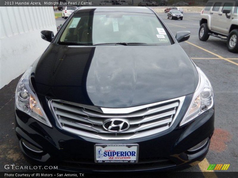 Midnight Blue Pearl / Camel 2013 Hyundai Azera