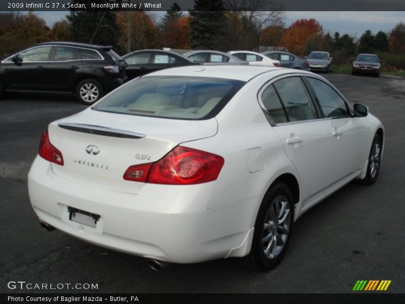 Moonlight White / Wheat 2009 Infiniti G 37 x Sedan