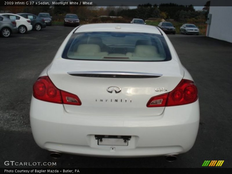 Moonlight White / Wheat 2009 Infiniti G 37 x Sedan