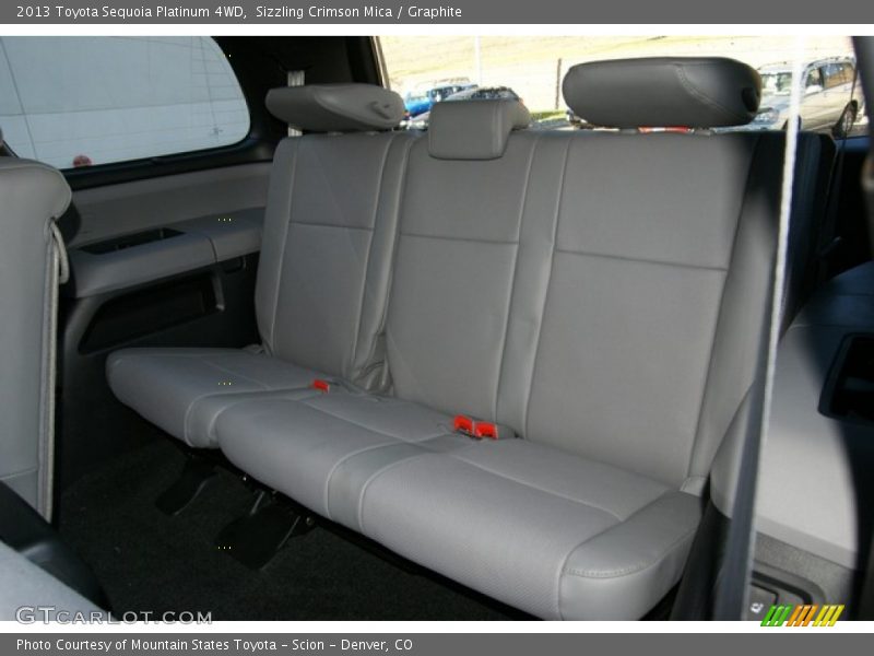 Rear Seat of 2013 Sequoia Platinum 4WD