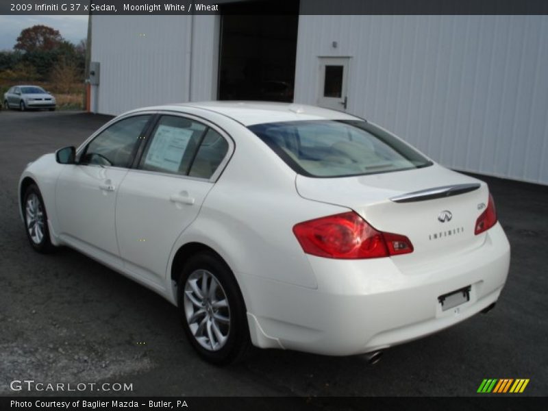 Moonlight White / Wheat 2009 Infiniti G 37 x Sedan