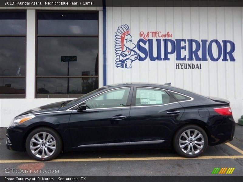 Midnight Blue Pearl / Camel 2013 Hyundai Azera