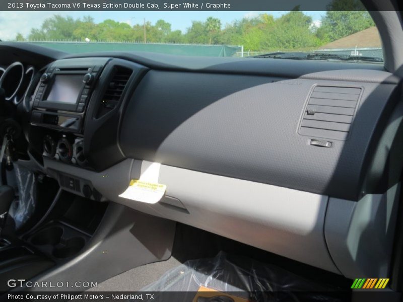 Super White / Graphite 2013 Toyota Tacoma V6 Texas Edition Double Cab