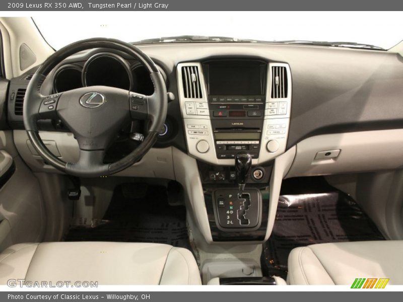 Tungsten Pearl / Light Gray 2009 Lexus RX 350 AWD