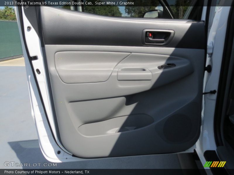Super White / Graphite 2013 Toyota Tacoma V6 Texas Edition Double Cab