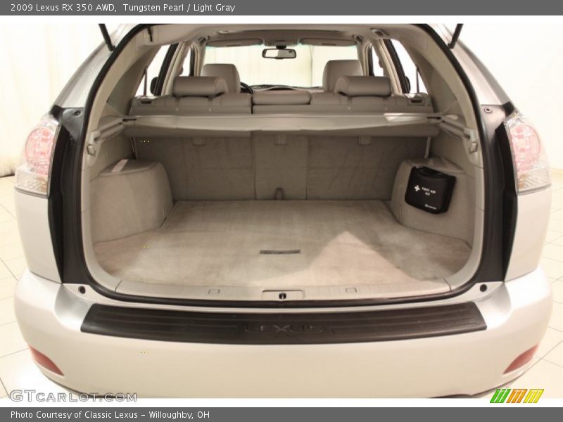 Tungsten Pearl / Light Gray 2009 Lexus RX 350 AWD