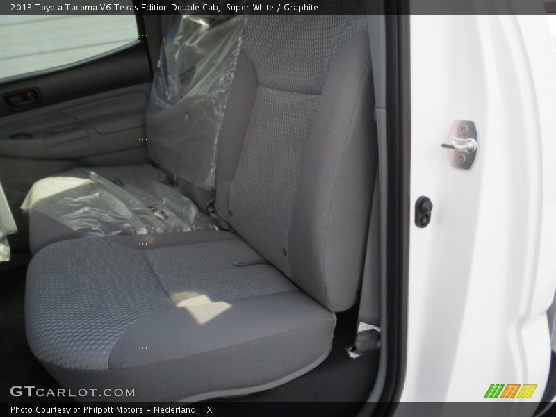Super White / Graphite 2013 Toyota Tacoma V6 Texas Edition Double Cab