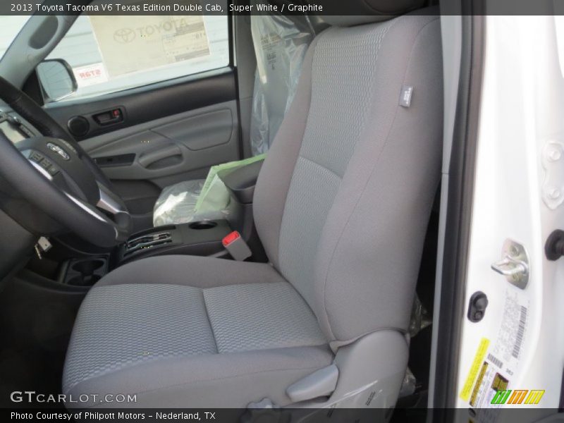 Super White / Graphite 2013 Toyota Tacoma V6 Texas Edition Double Cab