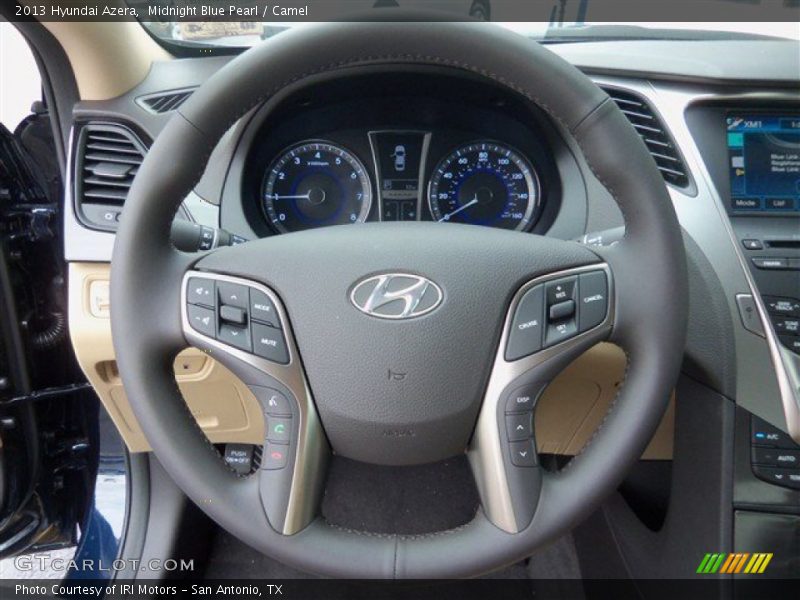Midnight Blue Pearl / Camel 2013 Hyundai Azera