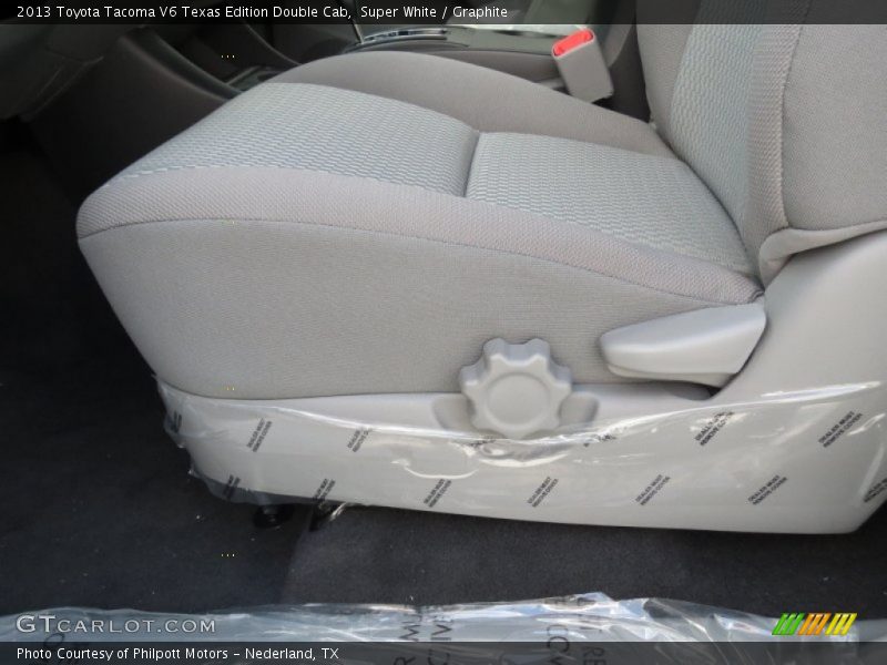 Super White / Graphite 2013 Toyota Tacoma V6 Texas Edition Double Cab