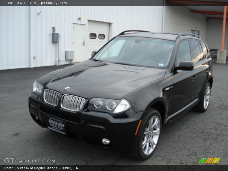 Jet Black / Black 2008 BMW X3 3.0si
