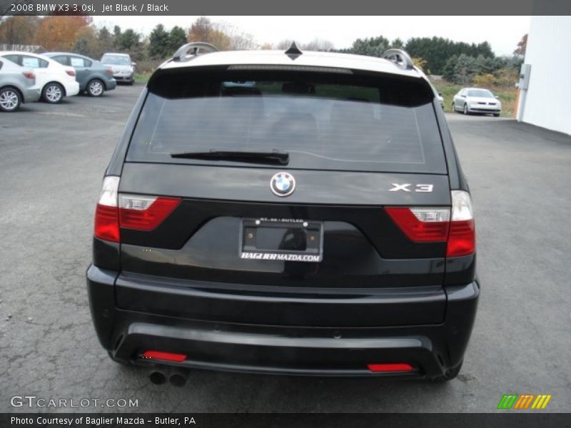 Jet Black / Black 2008 BMW X3 3.0si