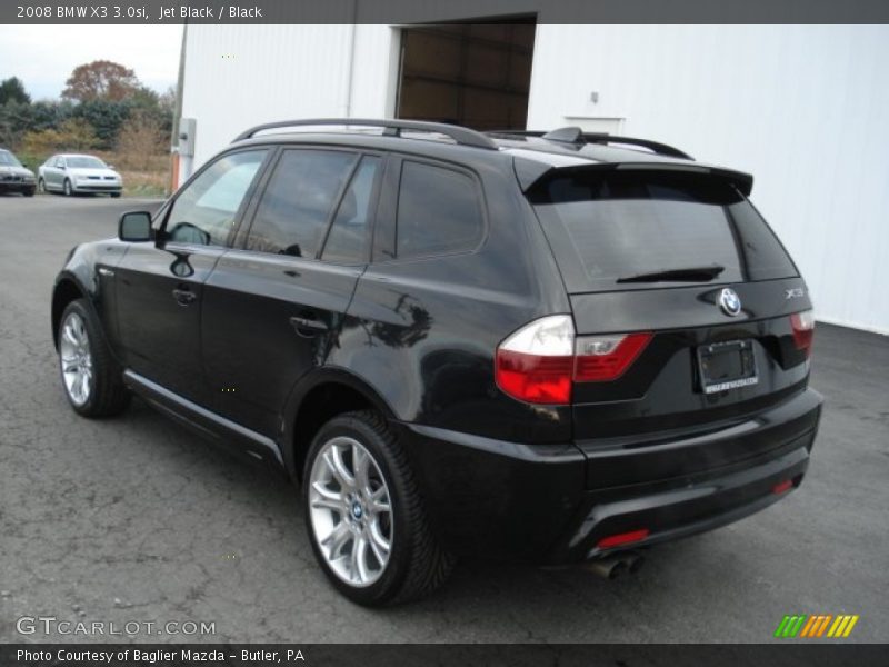 Jet Black / Black 2008 BMW X3 3.0si