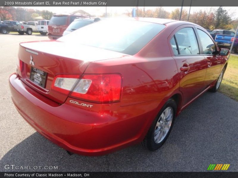 Rave Red Pearl / Medium Gray 2009 Mitsubishi Galant ES