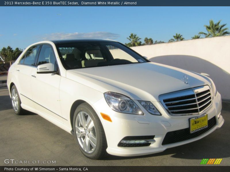 Diamond White Metallic / Almond 2013 Mercedes-Benz E 350 BlueTEC Sedan