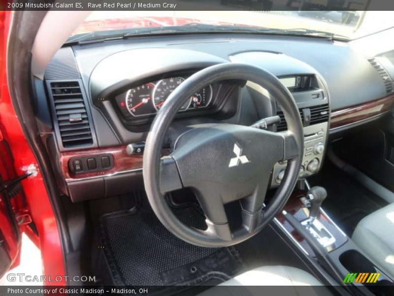 Rave Red Pearl / Medium Gray 2009 Mitsubishi Galant ES
