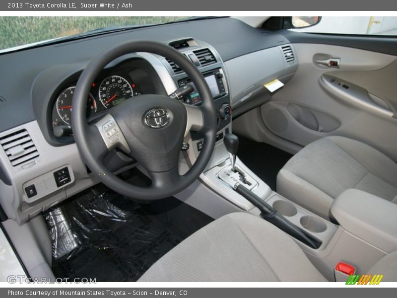 Super White / Ash 2013 Toyota Corolla LE