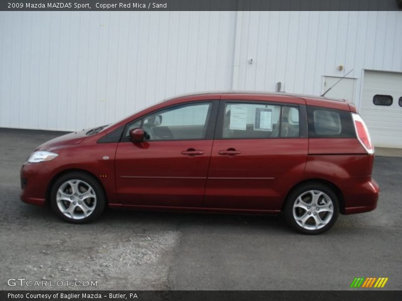 Copper Red Mica / Sand 2009 Mazda MAZDA5 Sport