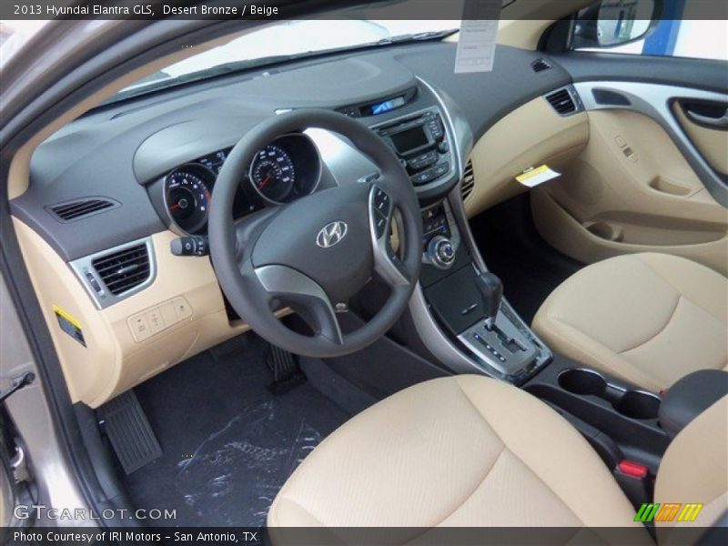 Desert Bronze / Beige 2013 Hyundai Elantra GLS