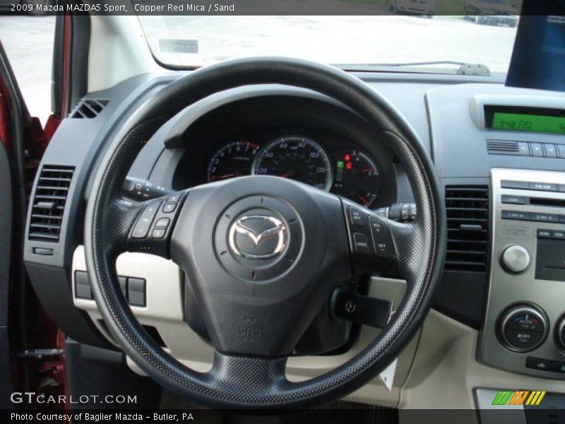 Copper Red Mica / Sand 2009 Mazda MAZDA5 Sport