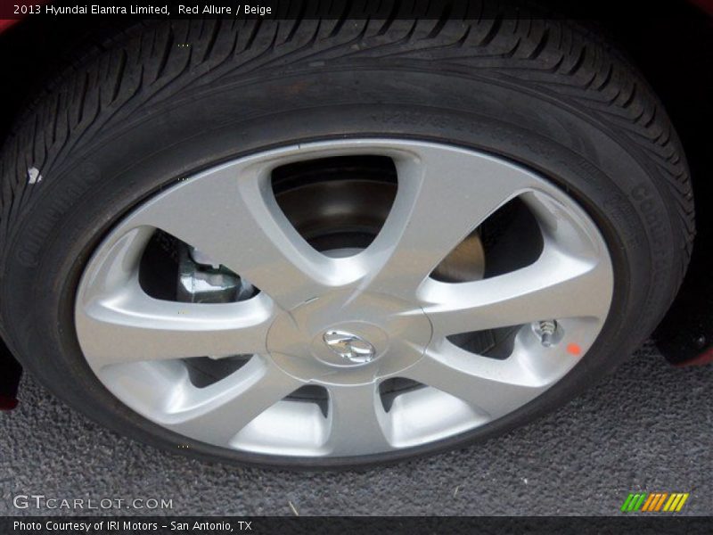 Red Allure / Beige 2013 Hyundai Elantra Limited