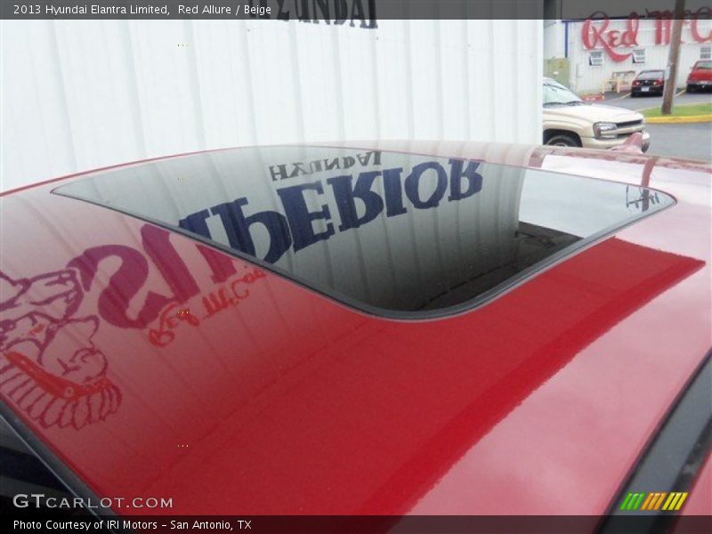 Red Allure / Beige 2013 Hyundai Elantra Limited
