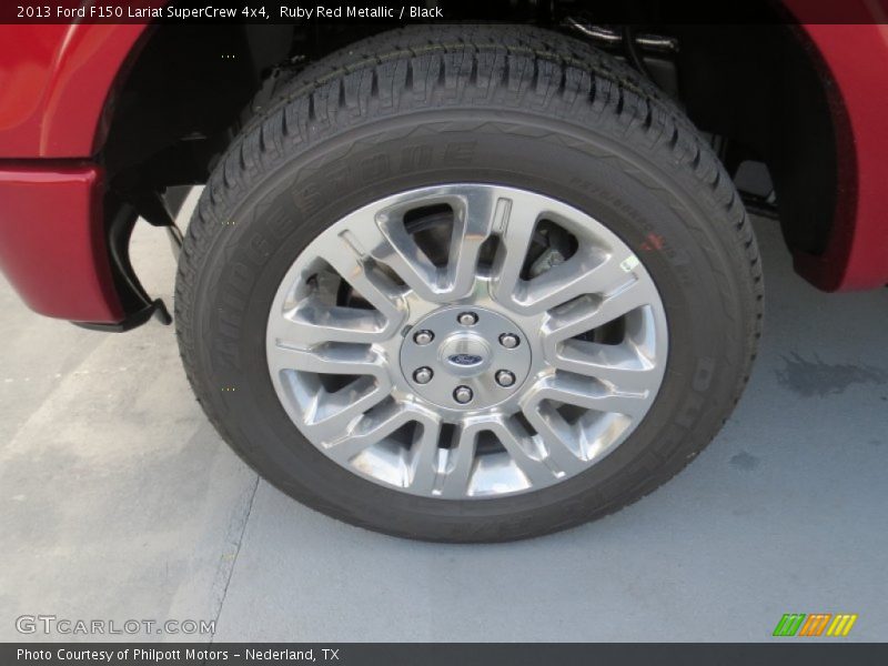 Ruby Red Metallic / Black 2013 Ford F150 Lariat SuperCrew 4x4